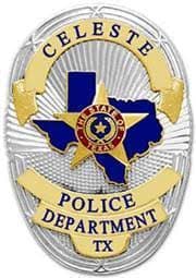Celeste Police Department Badge