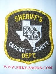Crockett County Sheriff's Department Badge