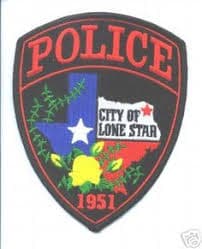 Lone Star Police Department Badge