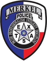 Merkel Police Department Badge