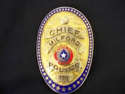 Milford Police Department Badge