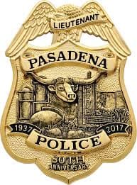 Pasadena Police Department Badge