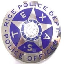 Rice Police Department Badge
